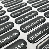 Emballage personnalisé Impression Étiquettes Autocollants Imperméable Transparent 3D Epoxy Dôme Étiquette Autocollants