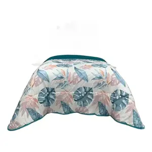 Juego de Funda Nórdica Doble Carla Depot 180x225 cm, Diseño de Follaje, Reversible, Microfibra, Ropa de Cama con 4 Fundas de Almohada - Product Image 1