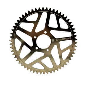 New Stainless Steel 420 Chain Rear <b>Sprocket</b> 58T Gold Electroplating for Off-road Motorcycle Retrofit/Upgrade - Product Image 1