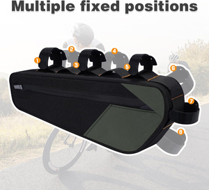 Muestra Gratuita, Bolsa de Tubo Delantero para Bicicleta con Pantalla Táctil Resistente al Agua, Orificio para Auriculares, 6.8 Pulgadas, Gran Capacidad - Product Image 4