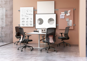 Silla de Oficina Ergonómica de Malla con Respaldo Medio, Cómoda, para Conferencias, Moderna, Comercial, para Personal de Fábrica - Product Image 5