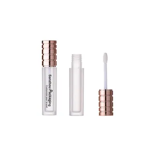 Leere gefrostete Flasche Roségold Luxus Lip gloss geprägte Tube Lip gloss leerer Behälter Tubo de Gloss Verpackung