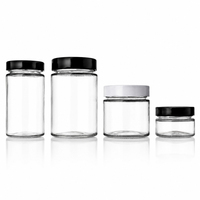 Envases de Vidrio Transparente de 100 ml para Mermelada y Miel, con Tapas Metálicas Herméticas