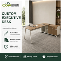Table de bureau de direction design avec tiroirs, mobilier de bureau, table de patron pour ameublement de bureau