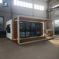 RELYANCE Cabine mobile de 20 pieds avec interface solaire et plans de conception personnalisés, idéale pour les villas, les maisons d'hôtes et le glamping