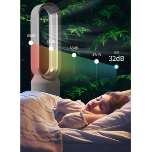 Ventilador de Torre sin Aspas de 16-35 Pulgadas, Purificador de Aire HEPA, Híbrido Solar Recargable, Ventilador Inteligente con Motor DC para Hogar, Auto, RV y Exteriores - Product Image 3