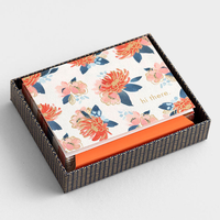 Cartes de vœux personnalisées en gros avec impression florale, enveloppe cadeau, carte de vœux, cartes d'invitation de mariage recyclables