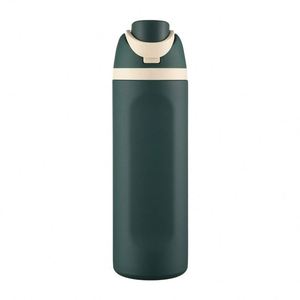 Gobelets à fruits portables de 24 oz, grande capacité, double boisson, bouteille d'eau sportive en acier inoxydable 304, thermos isotherme, tasse cadeau - Product Image 4