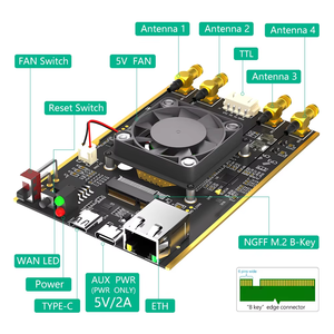 NGFF(M.2) 4g/5G mô-đun để <span class=keywords><strong>USB</strong></span> 3.0 adapter với cổng RJ45, Realtek rtl8125bg điều khiển - Product Image 2