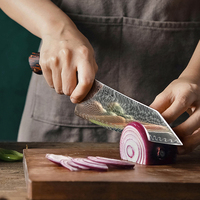 Couteaux de cuisine professionnels XINZUO, design épuré, acier damas, manche G10