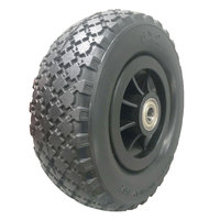 Roue pivotante en PU de 6 pouces, mousse de polyuréthane pleine, non gonflable, non pneumatique, couleur et logo personnalisés pour chariot, vente en gros