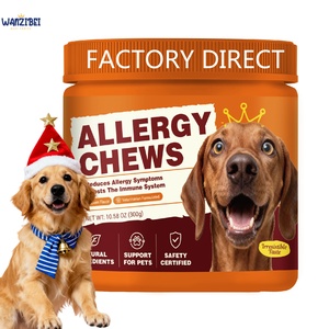 Жевательные таблетки WANZIBEI для собак при аллергии, с пробиотиками, для кожи и ушей, подверженных раздражению, для поддержки иммунитета и снятия зуда - Product Image 1