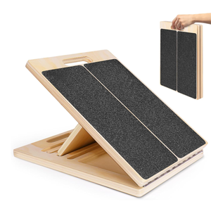 Camilla de madera de becerro inclinada de tablero inclinado de madera ajustable portátil - Product Image 1