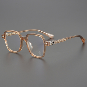 CH8144女性用処方メガネフレームハイエンド耐久性クラシックスタイルブラックカラーピンクブラウン眼鏡すべての顔タイプ - Product Image 1