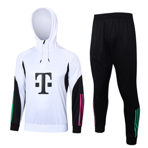 Sudadera con capucha Munich Otoño Invierno 23/24, con cremallera completa, estilo retro, mangas largas, unisex, traje de entrenamiento, fútbol europeo - Product Image 1