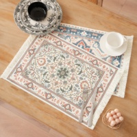 Vente chaude Nouvelle Arrivée Turc Imprimé Napperon Ensembles 4/6 pcs/ensemble Table À Manger Tapis Table Napperon