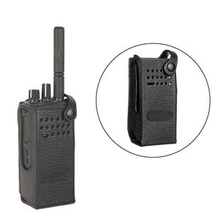 PMLN5839A Hard Leather <b>Carry</b> <b>Case</b> with Fixed Belt Loop Radio for DP4401E DP4400E DGP8050 XPR7350 Two Way Radio Walkie Talkie - Product Image 1