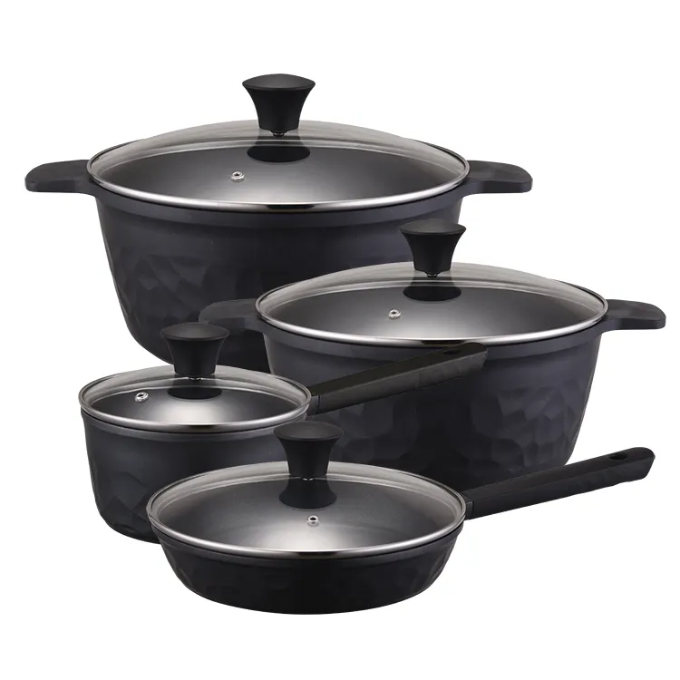 ASD China Panela Cooking Pot Pan Kitchen Wares Wholesale Casserole Cast Aluminum Cooking Pots And Pans Non Stick Cookware Sets