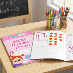 E-print Kids Early Learning Math Exercise Numbers 11-20 for 3-6 <b>Year</b> Olds with Matt Laminated Cover - Product Image 3
