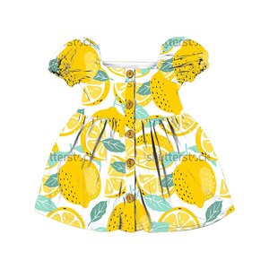 Yiwu Yiyuan Garment White Daisy Summer Dress for Baby Girl Children Young Girls Button up Shirt Dress Boutique Kids Dresses - Product Image 2