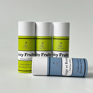 Envase en forma de cilindro de cartón biodegradable de 10ml, bálsamo labial reciclable ecológico, embalaje personalizado, tubo de lápiz labial negro - Product Image 6