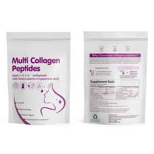 Poudre de collagène multiple GMP, <span class=keywords><strong>biotine</strong></span>, acide hyaluronique, vitamine C pour compléments anti-âge, pilules OEM pour adultes, femmes non enceintes - Product Image 3
