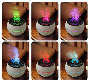 Инновационный 7-цветный USB мини-Настольный вулканический холодный туман имитация пламени 350 мл ароматерапия эфирные масла диффузор для домашней йоги - Product Image 6