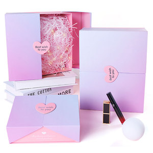 Emballage de luxe, boîte cadeau à double ouverture, emballage avec logo personnalisé magnétique, boîte mystère - Product Image 1