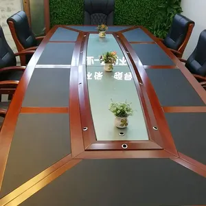 Mesa de oficina, mesa de reunión, sillas de reunión, mesa de madera