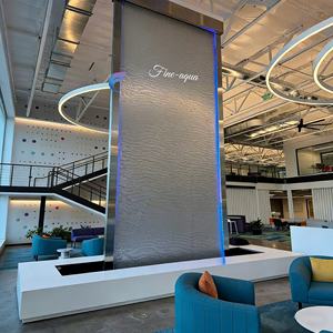 High Quality Glass and Steel <b>Mesh</b> Hanging Wedding Water Curtain Indoor Waterfall <b>Screen</b> Fountain Partition Decoration - Product Image 1