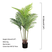 Palmier artificiel de style nordique pour la décoration intérieure du salon, aménagement paysager au sol, plante verte bionique en pot