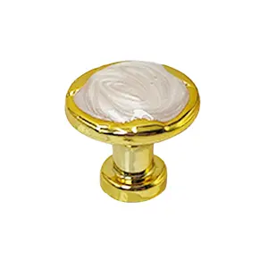 Plastic Gold Handle Knobs for Kitchen Cabinets Cupboards Dressers Villas Furniture Pull Handles Shell Drawer Door Knobs