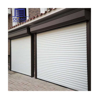 Porte de sécurité électrique à enroulement isolée en aluminium pour magasin, entrepôt, extérieur