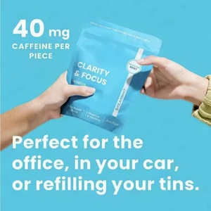 OEM L-Teanina, Tabletas de Cafeína Energética, Gomas de Mascar, Mentas de Alta Energía, Goma de Mascar Sin Azúcar, Suplemento Herbal para la Concentración y Energía - Product Image 2