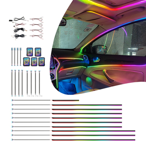 <span class=keywords><strong>Kit</strong></span> d'éclairage d'ambiance pour <span class=keywords><strong>voiture</strong></span>, personnalisation OEM, éclairage intérieur de <span class=keywords><strong>voiture</strong></span>, <span class=keywords><strong>kit</strong></span> d'éclairage LED dynamique RGB 18/22 en 1, symphonie d'ambiance - Product Image 1