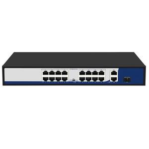 Wholesale <strong>16</strong> <strong>Ports</strong> Network <strong>Switch</strong> with 2 Gigabit <strong>Ethernet</strong> Uplink 200W PoE <strong>Switch</strong> - Product Image 6
