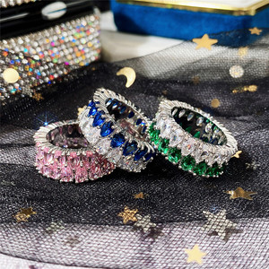 Anello a Doppia Fila con Design a Goccia, Stile Elegante, Anello da Dito per Donne - Product Image 2