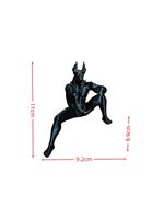 Figurine d'Anubis noire imprimée en 3D, statue de dieu de la mythologie égyptienne, sculpture décorative de collection pour la maison ou le bureau