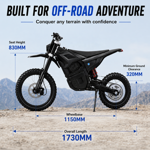 Bicicleta Eléctrica Todoterreno con Motor Central, Resistente al Agua IPX6, Batería de Litio de 60V 27AH, Motor de 2000W/4500W para Adultos y Desplazamientos Urbanos - Product Image 4