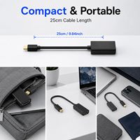 Adaptateur Mini USB vers HDMI 4K avec sortie CC et cordon plaqué or pour MacBook Pro/Air/Surface Pro 3/4
