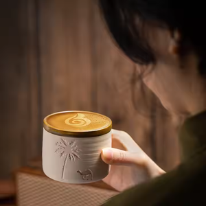 <span class=keywords><strong>Texte</strong></span> arabe personnalisé <span class=keywords><strong>et</strong></span> logo <span class=keywords><strong>Tasse</strong></span> à café en grès Arabie saoudite <span class=keywords><strong>Tasse</strong></span> à café en argile de chameau <span class=keywords><strong>Tasse</strong></span> à café en céramique de cocotier - Product Image 3