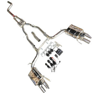 Système d'échappement Catback Performance Valvetronic en acier inoxydable poli miroir de 1,5 mm d'épaisseur pour BMW Série 5 F10 535i 525i 520i - Product Image 1