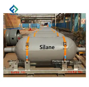 China Factory Price 99.9999% High Purity Electronic Grade Gas Sih4 Silane Gas 125kg in 470L Y Cylinder