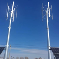 Éolienne à axe vertical 3 kW, prix abordable, pour alimentation hybride éolienne-solaire hors réseau domestique