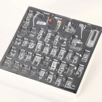 # Kit de 42 pieds presseurs pour machine à coudre domestique, pour tressage, point invisible et reprise, compatible Brother Singer Janome