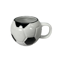 Mug à café en céramique créatif en forme de ballon de football, 450 ml, résistant au micro-ondes et au lave-vaisselle, emballage cadeau pour usage au bureau