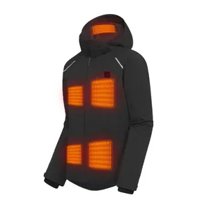 Elektrische Winter Motorfiets Verwarmde Puffer Jassen Usb Verwarming Jas Batterij Verwarmde Jas Voor Mannen Vrouwen