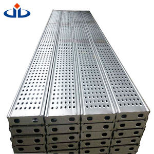 Scaffold Steel Plank Dimensions 500 - 4000 MM Length Construction Hot <b>Dipped</b> Galvanized Steel Structures Scaffolding Planks - Product Image 4