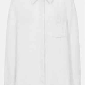 Blusa Informal de Lino y Algodón para Mujer, Camisa de Lino con Botones, Manga Larga y Cuello - Product Image 6