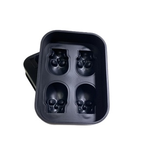 Stampo per Ghiaccio in Silicone a 4 Cavità a Forma di Scheletro, Ecologico, Facile da Usare, per Gelati Fai-da-Te, Uso Domestico e Ristorante, Strumento per Congelamento Sferico - Product Image 5